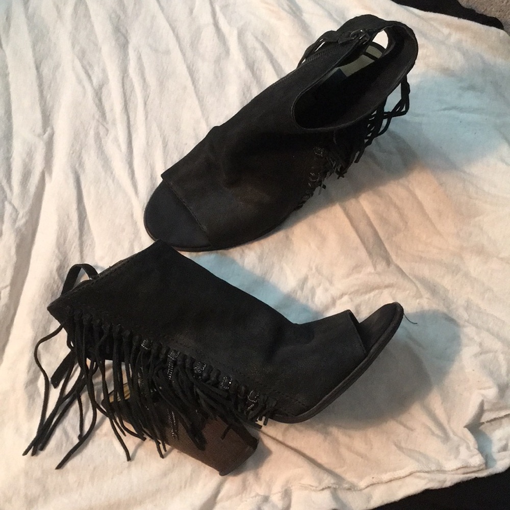 Dolce Vita heeled fringe sandals